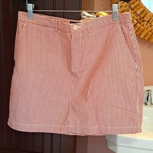 Ralph Lauren Sport size 8 red/white seersucker mini skirt